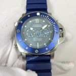 Copy Panerai Luminor Submersible PAM00982 Watch SS Blue Bezel